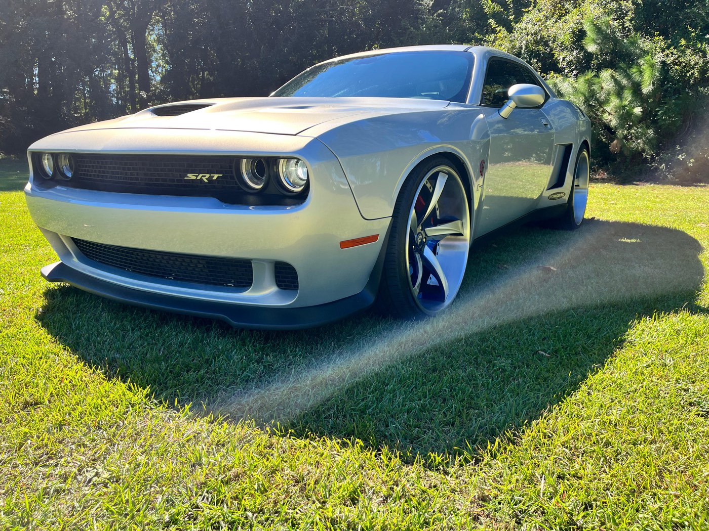 Silver 2016 Dodge Challenger Hellcat for sale at TG Car Rentals in Charleston SC