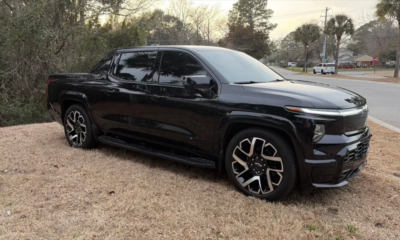 Black Chevrolet Silverado EV 2024 for rent in Charleston SC, photo 10