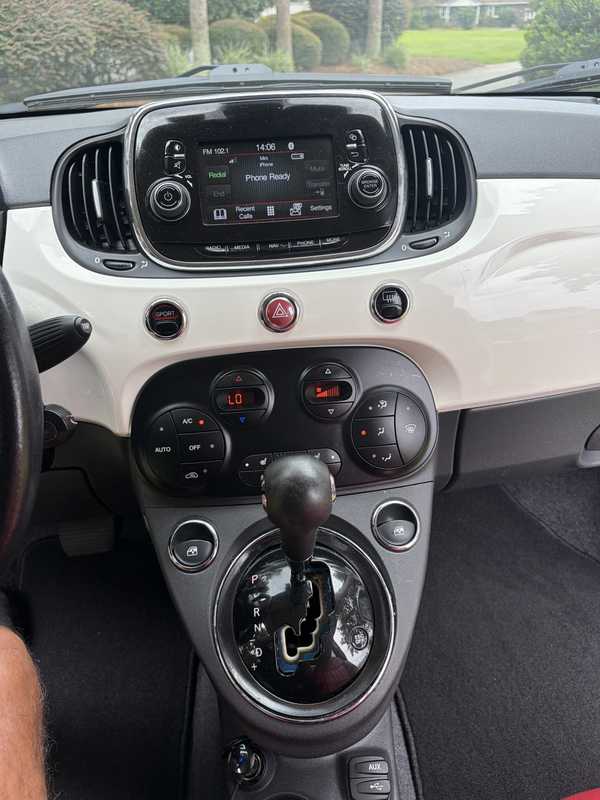 White Fiat 500c Convertible for rent in Charleston SC, photo 10