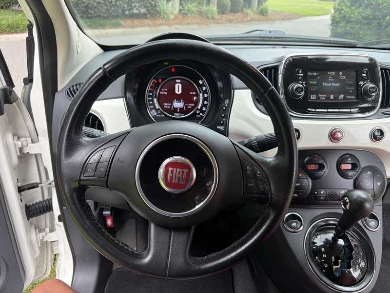 White Fiat 500c Convertible for rent in Charleston SC, photo 11