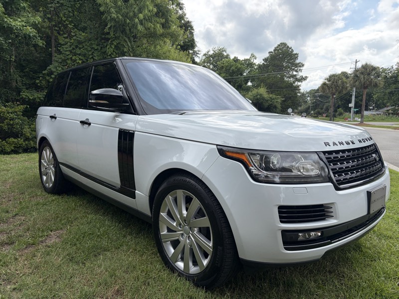 White Land Rover Range Rover for rent in Charleston SC