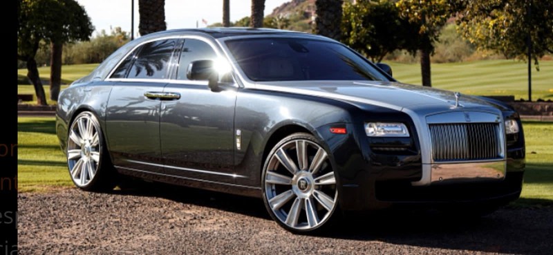 Gray Rolls-Royce Ghost for rent in Charleston SC